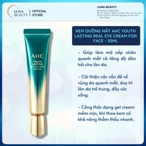 Kem dưỡng mắt AHC Youth Lasting Real Eye Cream For Face - 30ml