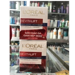 Kem Dưỡng Săn Chắc Da và Giảm Nếp Nhăn Ban Đêm Loreal Revitalift 50ml