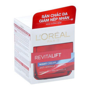 Kem Dưỡng Săn Chắc Da và Giảm Nếp Nhăn Ban Đêm Loreal Revitalift 50ml