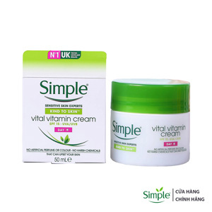 Kem dưỡng Simple Kind to Skin Vital Vitamin Day Cream 50ml