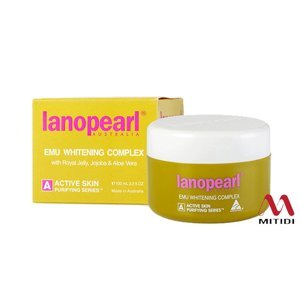 Kem dưỡng trắng da ban đêm với tinh dầu đà điểu LANOPEARL Emu Whitening Complex 100g