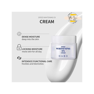 Kem dưỡng trắng da nhanh làm mờ vất hắc tố đen ngừa nám Dabo Speed Whitening Ex Cream