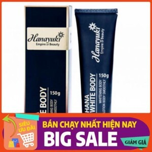 Kem dưỡng trắng da toàn thân Hana White Body