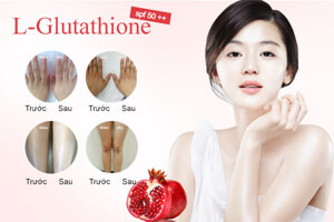 Kem dưỡng trắng da toàn thân L-Glutathione SPF 50++