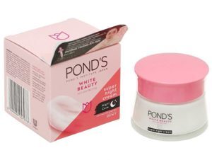 Kem dưỡng trắng da trắng hồng rạng rỡ ban đêm Pond's White Beauty Night 50g