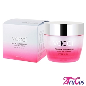 Kem dưỡng trang điểm trắng da mặt - Vacci Double Whitening Magic Face Cream