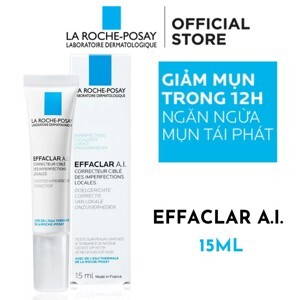 Kem giảm mụn chuyên biệt La Roche-Posay Effaclar A.I. 15ml