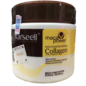 Kem hấp dầu siêu mềm mượt tóc Collagen Karseell Maca Power - 500ml