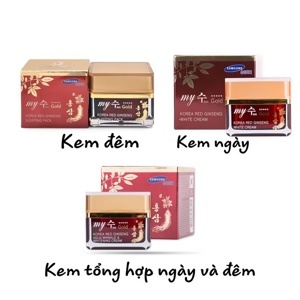 Kem hồng sâm My Gold Korea Red Ginseng White Cream 50ml