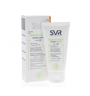 Kem làm giảm mụn và chống nắng SPF50, không gây nhờn da SVR Sebiaclear Crème Spf 50 50ml