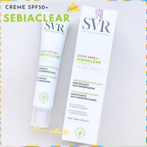 Kem làm giảm mụn và chống nắng SPF50, không gây nhờn da SVR Sebiaclear Crème Spf 50 50ml