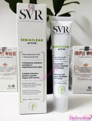 Kem làm giảm mụn và giúp loại bỏ dầu cho da SVR Sebiaclear Active 40ml