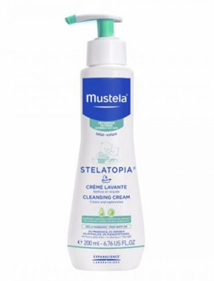 Kem làm sạch mặt và cơ thể Mustela Stelatopia Cleansing Cream 200ml