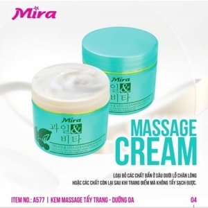 Kem massage tẩy trang xanh Mira