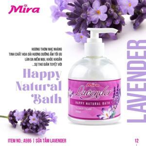 Kem mát-xa trắng da Mira Clear Refresh Lavender 300ml