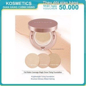 Kem nền April Skin Magic Snow Fixing Foundation SPF30 #22 Pink Beige