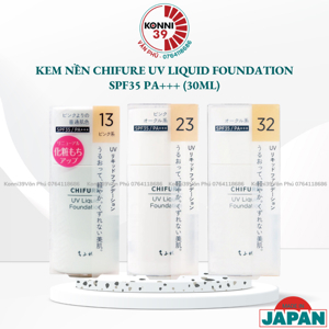 Kem nền Chifure UV Liquid Foundation SPF 33/PA ++