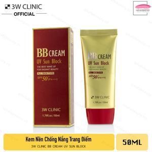 Kem Nền Chống Nắng 3W Clinic BB Cream UV Sun Block SPF 50+ PA+++ 50ml