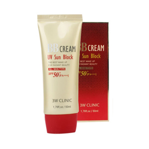 Kem Nền Chống Nắng 3W Clinic BB Cream UV Sun Block SPF 50+ PA+++ 50ml