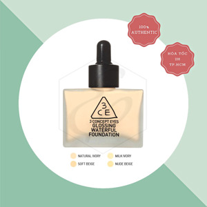 Kem nền dạng lỏng 3CE Glossing Waterful Foundation