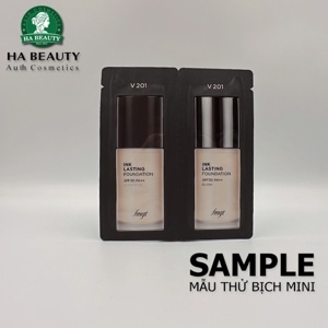 Kem nền lâu trôi siêu mịn The Face Shop Ink Lasting Foundation Slim Fit EX SPF30 PA++