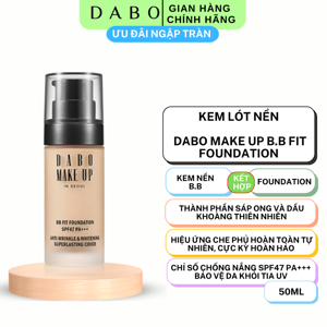 Kem nền trang điểm siêu mịn lâu trôi DABO MAKE-UP BB FIT FOUNDATION SPF47 PA+++ Hàn quốc ( 30ml)