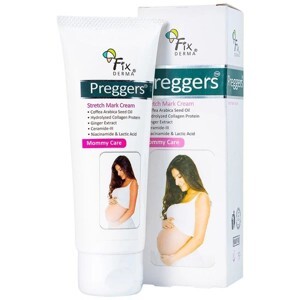 Kem ngăn ngừa và làm mờ vết rạn da Fixderma Preggers Stretch Mark Cream (60g)