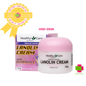 Kem nhau thai cừu Healthy Care Lanolin Cream With Sheep Placenta 100g