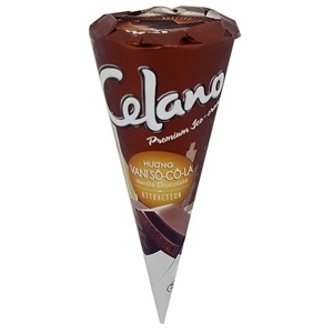 Kem ốc quế Celano cone socola 110ml