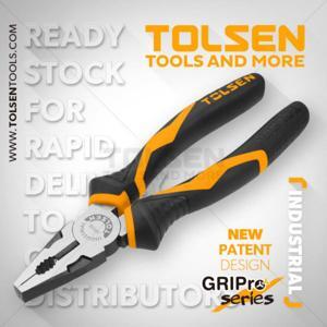 Kềm răng 7 Tolsen 10016 180mm (Vàng)