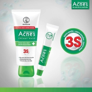 Kem rửa mặt ngăn ngừa mụn sạch khuẩn mụn da mịn màng Acnes Creamy Wash 50g