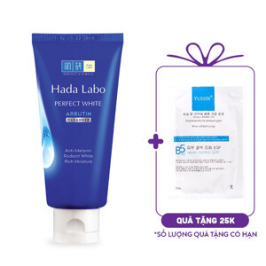 Kem rửa mặt trắng hoàn hảo Hada Labo Perfect White Arbutin Cleanser 80g