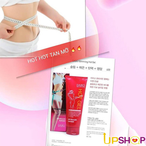 Kem tan mỡ bụng Dabo Hot Slimming Massage Gel Slimming