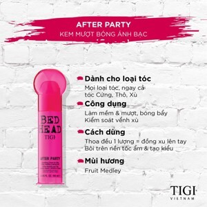 Kem tạo nếp dưỡng bóng Tigi Bed Head After Party Smoothing Cream 100ml