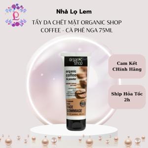 Kem tẩy da chết mặt Organic Shop 75ml