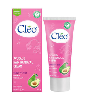 Kem tẩy lông Cleo Avocado Hair Removal Cream Sensitive Skin 50g