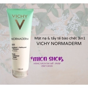 Kem tẩy tế bào chết 3 tác dụng Vichy Normaderm 3in 1 Scrub 125ml