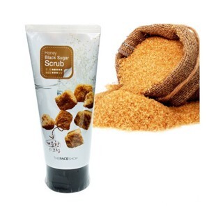 Kem Tẩy tế bào chết đường đen Honey Black Sugar Scrub THE FACESHOP