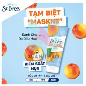 Kem tẩy tế bào chết toàn thân ST.Ives Acne Control Apricot Scrub - 283g