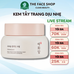 Kem tẩy trang dịu nhẹ Thefaceshop Yehwadam Deep Moisturizing Cleansing Cream 200ml