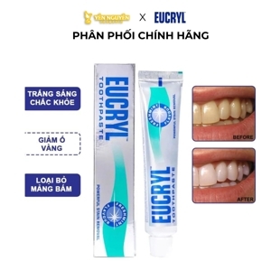 Kem tẩy trắng răng Eucryl vị bạc hà - 62 g