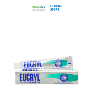 Kem tẩy trắng răng Eucryl vị bạc hà - 62 g