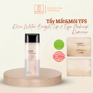 Kem tẩy trang gạo Rice Water Bright Lip Eye Remover 120ml