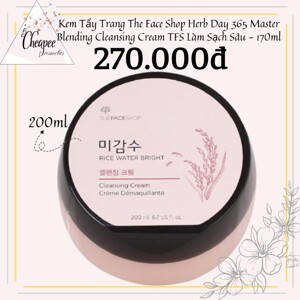 Kem tẩy trang Rice Water Bright Cleansing Cream 200ml