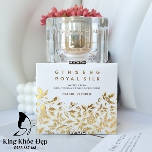 Kem trắng da chống lão hóa Nature Republic Ginseng Royal Silk Watery Cream 60ml