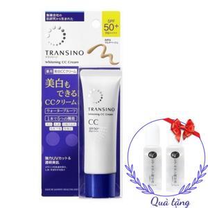 Kem trang điểm CC Transino Whitening Cream SPF50+/PA++++ Nhật Bản