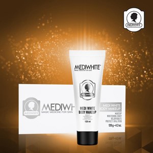 Kem trang điểm làm trắng da toàn thân Medi White Body Makeup 120ml