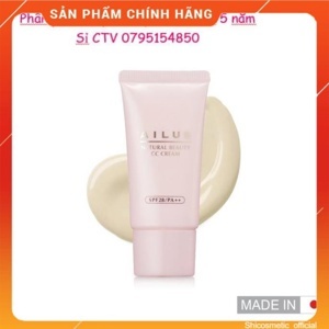 Kem trang điểm sáng da Naris Ailus Natural Beauty CC Cream #01 Ivory Yellow