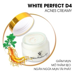 Kem trị mụn, sẹo thâm vĩnh viễn White Perfect D4