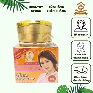 Kem trị nám, dưỡng trắng da Sakura white night cream